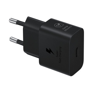 SAMSUNG MOBILE TRAVEL ADAPTER 25W INGRESSO TYPE-CWO CABLE nero